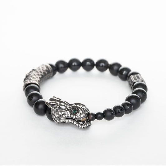 The Black Dragon Bead Bracelet